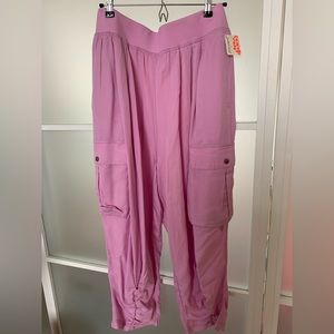 NWT Free People FP Movement lilac cargo jogger pants.